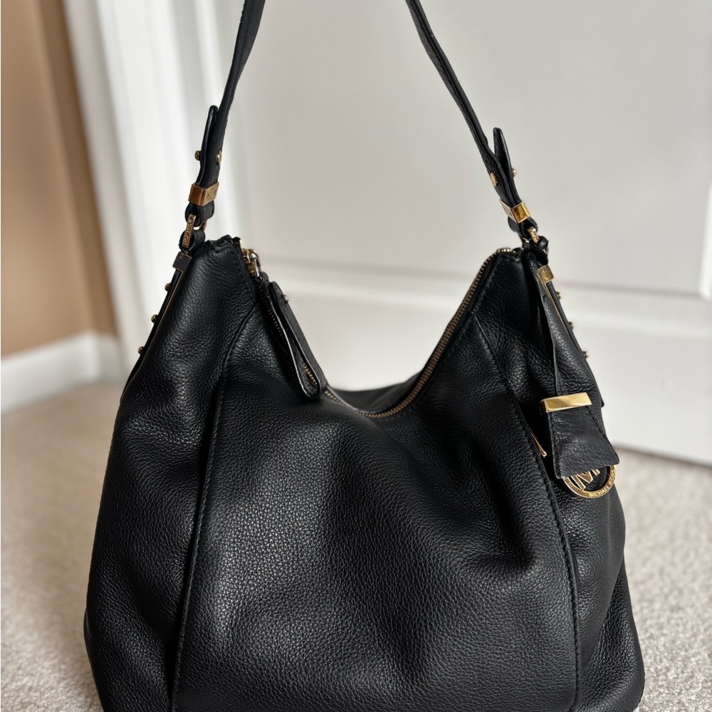 Michael Kors Black Leather Shoulder Bag